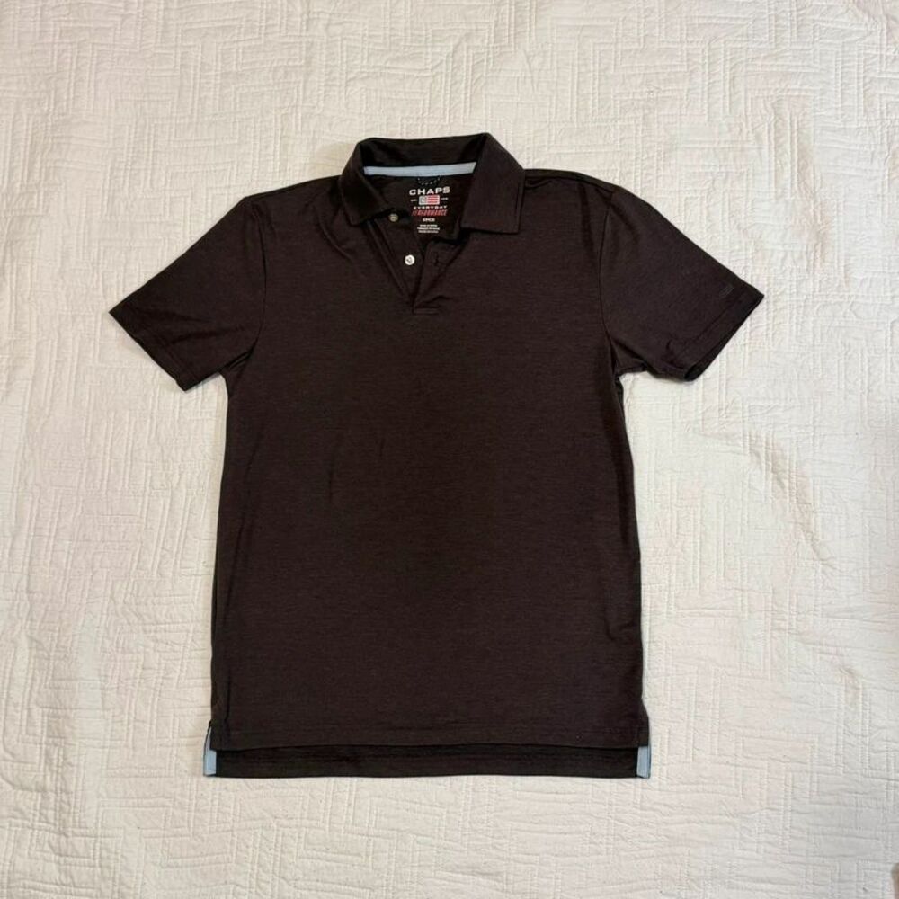 Chaps Men’s Gray Golf Polo Shirt Short Sleeve Small